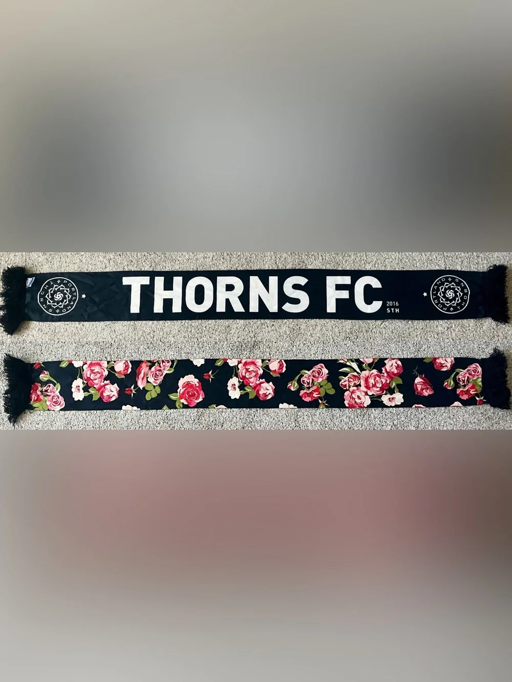 Portland Thorns FC 2016 Season Ticket Member Rose Pattern Soccer Scarf